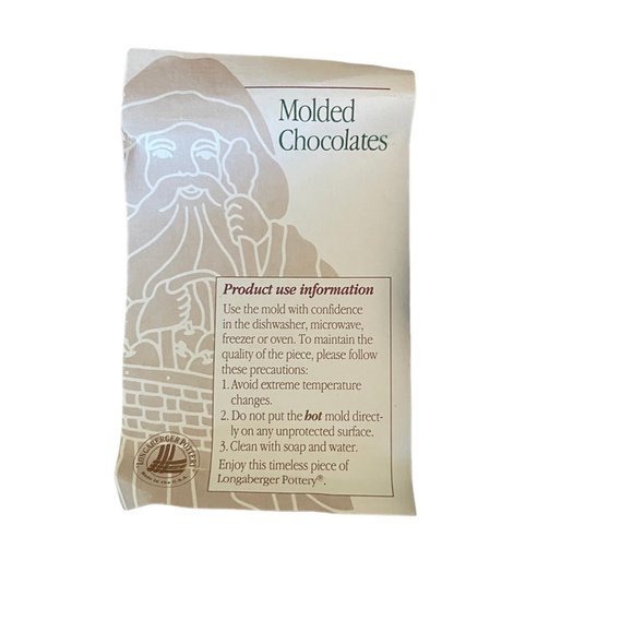 1993 Longaberger  Pottery St. Nick Cookie Mold - Picture 6 of 8